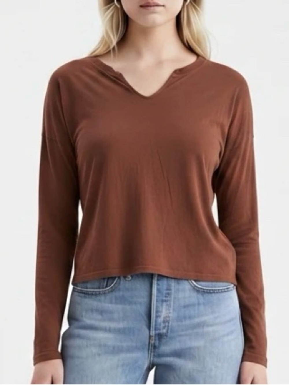 Wild Fable Brown Long Sleeve T-Shirt